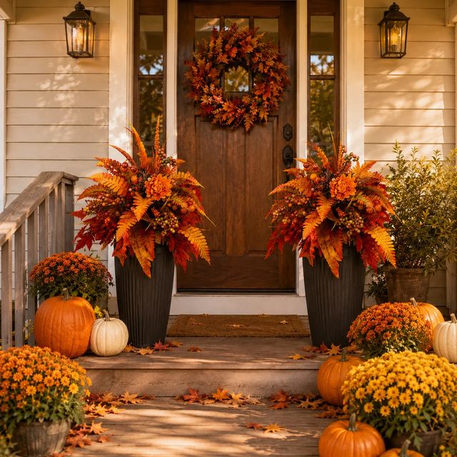 💥Hot Sale 50% Off 🍂 Autumn Harvest Floral Garden Stake Arrangement