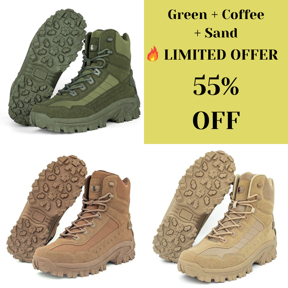 Mens Orthopedic Support Anti-Puncture Work Boots Waterproof Anti-Sprain Hiking Boots