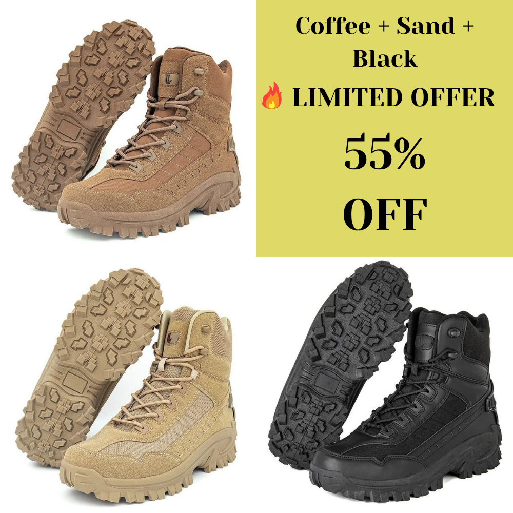 Mens Orthopedic Support Anti-Puncture Work Boots Waterproof Anti-Sprain Hiking Boots