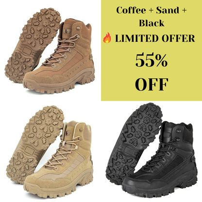 Mens Orthopedic Support Anti-Puncture Work Boots Waterproof Anti-Sprain Hiking Boots