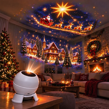 🎅 Turn Any Room Into a Christmas Wonderland – Holiday Projection Night Light