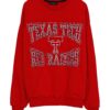 Yazı Baskılı Taşlı Sweatshirt Kırmızı