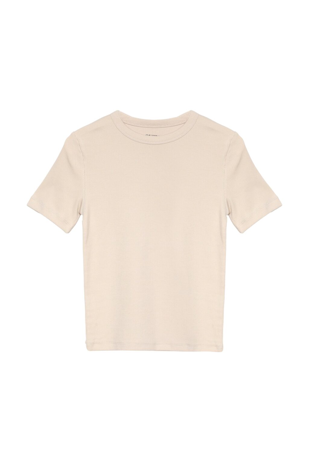Fitilli Basic Tişört Bej