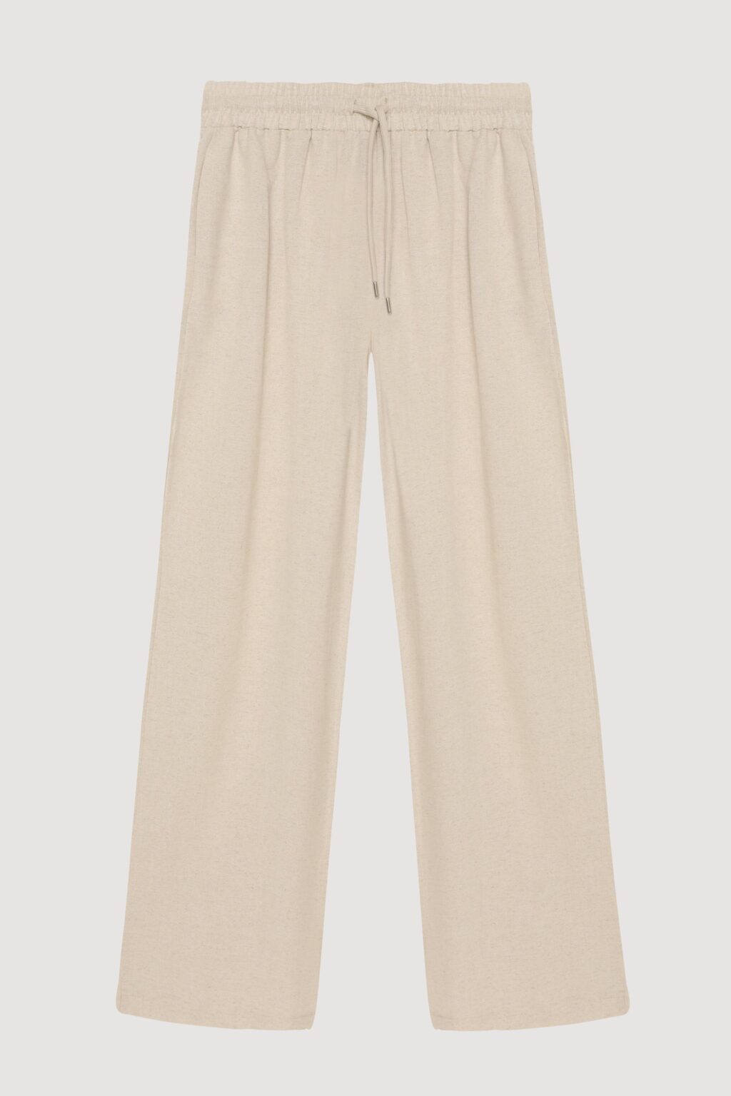 Beli Lastikli Keten Pantolon Naturel