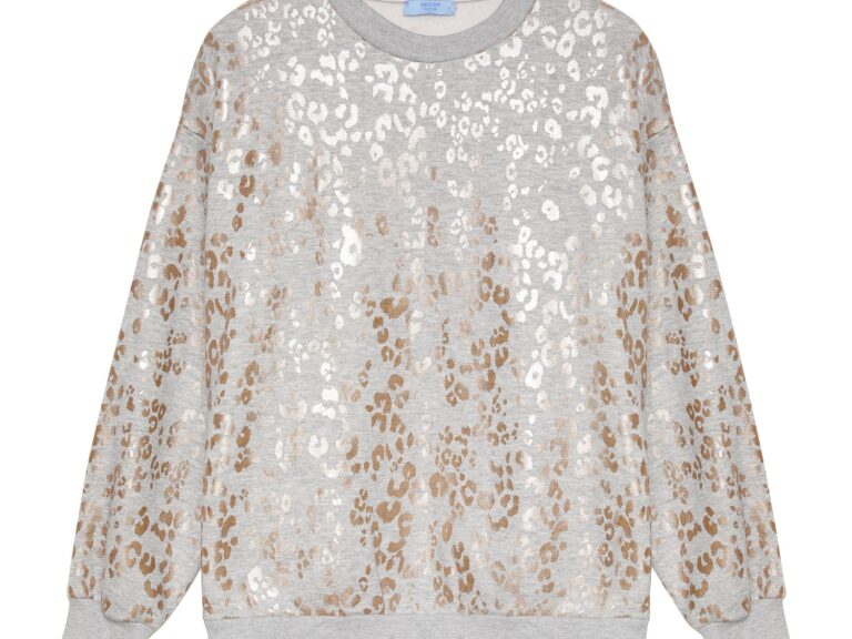 Folyo Benek Baskılı Sweatshirt Grimelanj