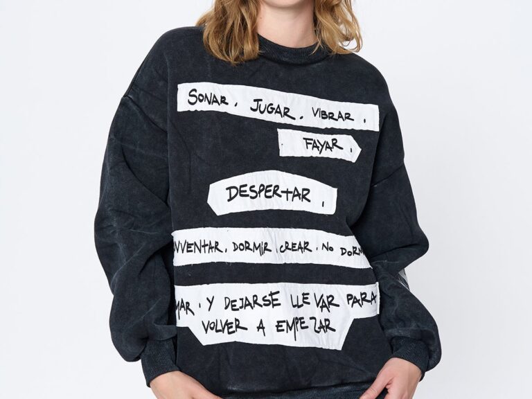 Eskitme Detaylı Patchli Sweatshirt Antrasit