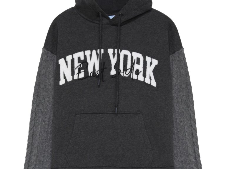 Triko Kol New York Kapüşonlu Sweatshirt Antrasit