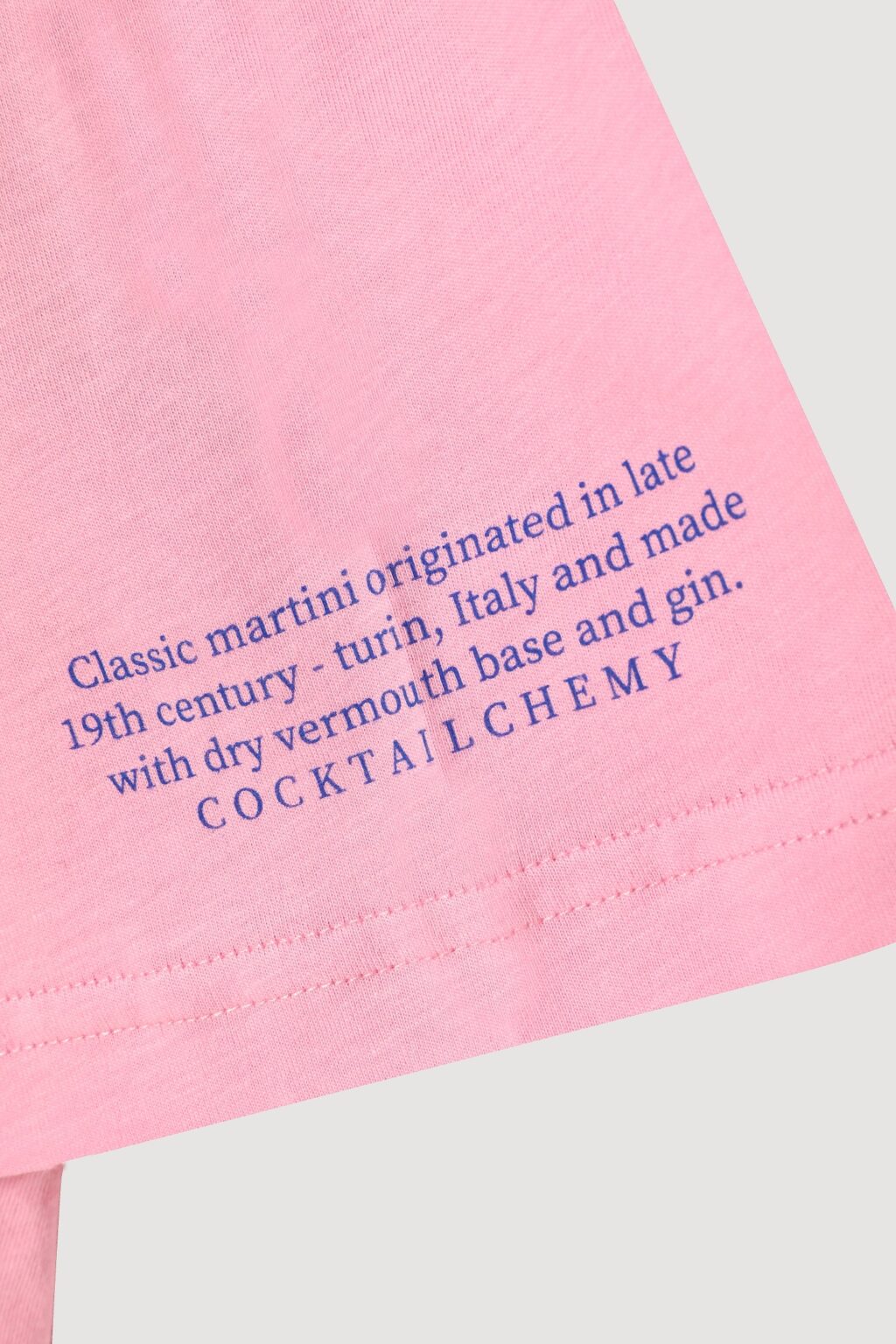 Bardak Baskılı Oversize Tişört Pembe