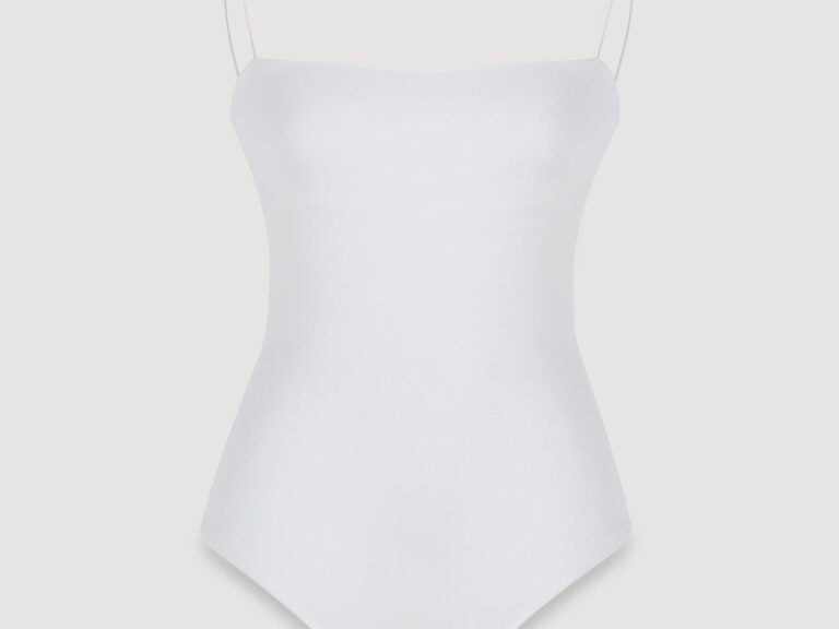 Çıtçıtlı İnce Askılı Bodysuit Ekru